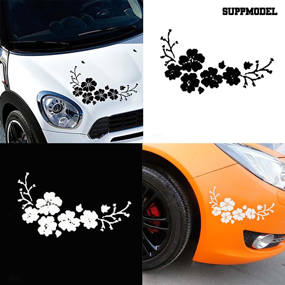 Stiker Reflektif Motif Bunga Untuk Body / Kap Mobil