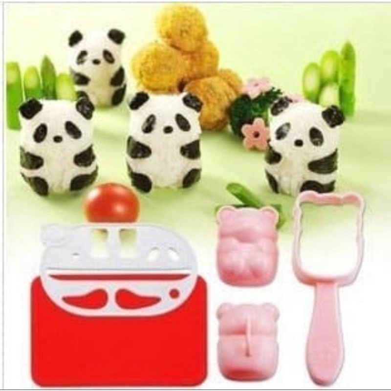 Nori Puncher Bento Set Pinguin Bear Panda