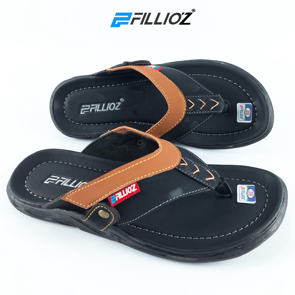 SANDAL COWOK JEPIT KULIT PREMIUM FILLIOZ F-38 MURAH GROSIR