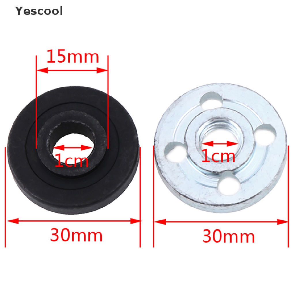 Yescool 2PCS / Set Flange Inner Outer Pengganti Untuk Angle Grinder