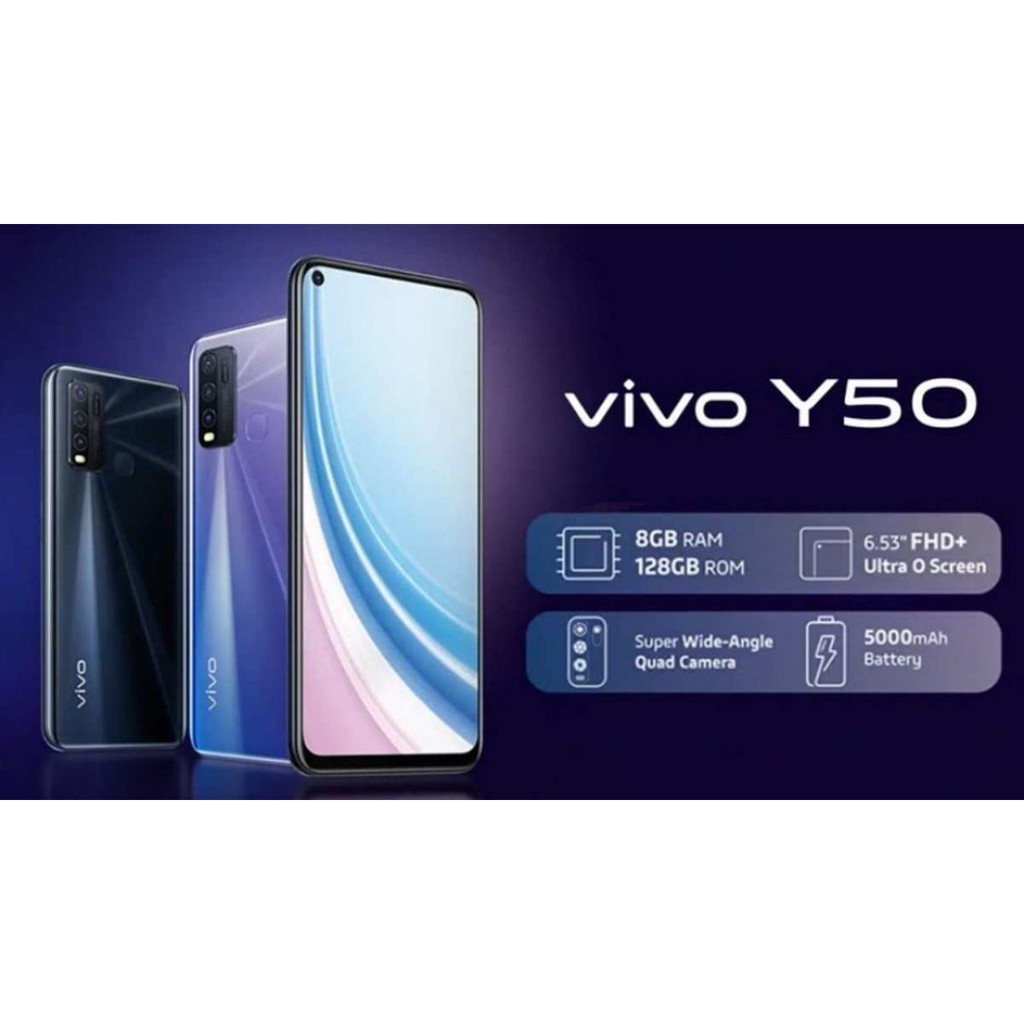 Vivo Y50 8/128 RAM 8GB ROM 128GB GARANSI RESMI VIVO