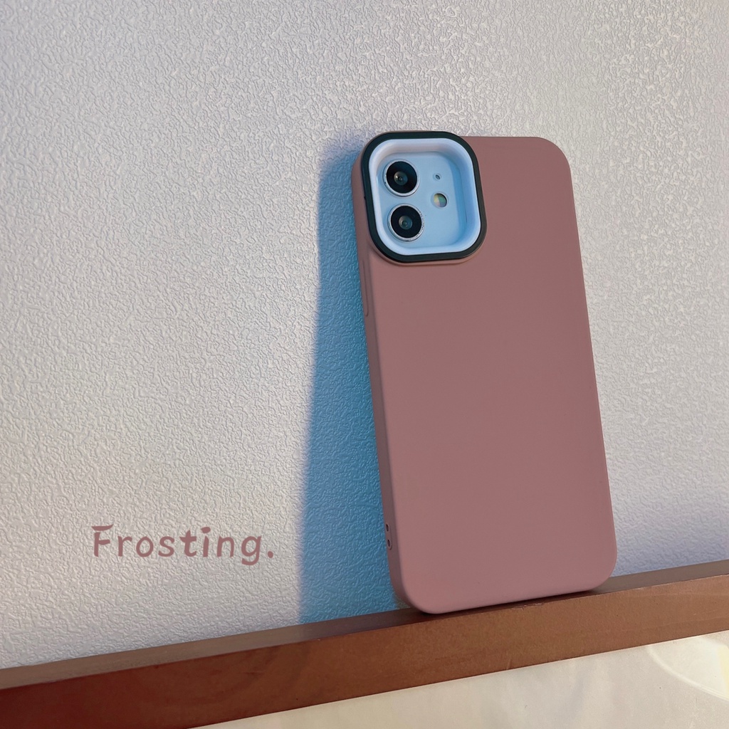 Soft Case Pelindung Lensa Bahan Silikon Tahan Banting Untuk Iphone 13 12 11 Pro Max Xr Xs Max 7 + 8 Plus