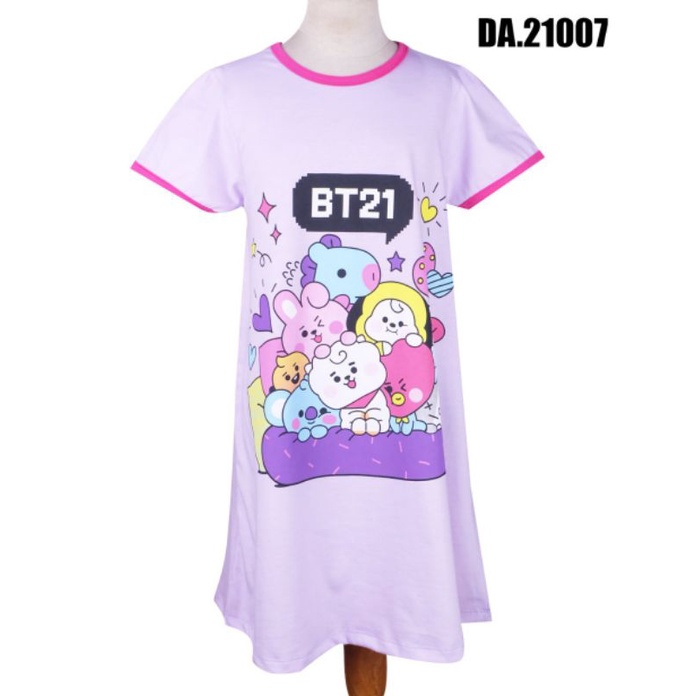 Daster Sanrio My Melody BT21 Mickey / Baju Tidur anak BT21 Mickey Mouse Sanrio My Melody