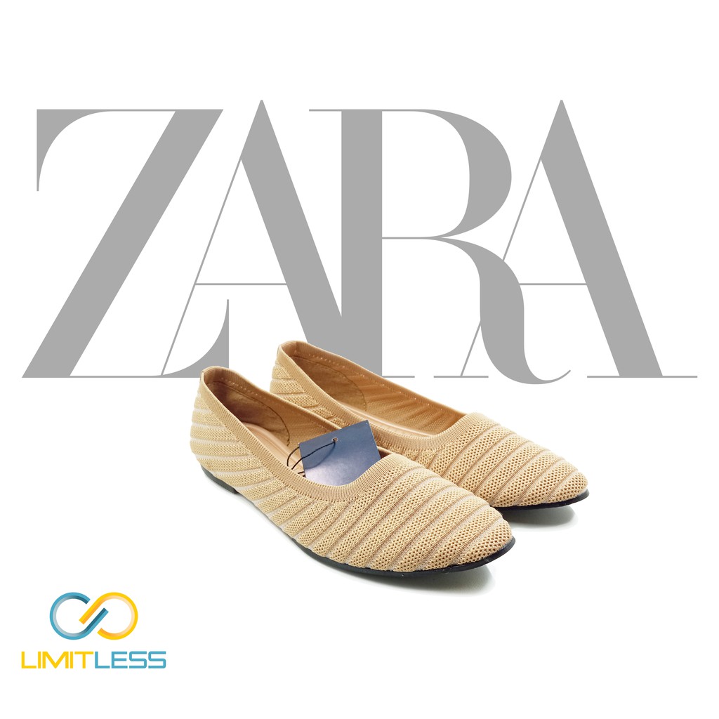 Flat Shoes Zara Laily  Fashionable Model Balerina Phylon Sepatu Kerja Nyaman