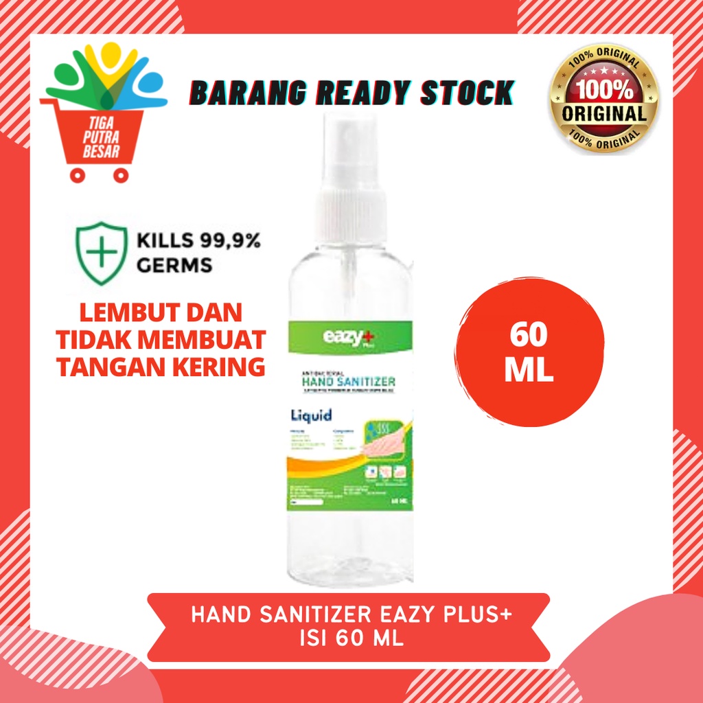 HAND SANITIZER SPRAY EAZY PLUS 60 ML LEMBUT DITANGAN