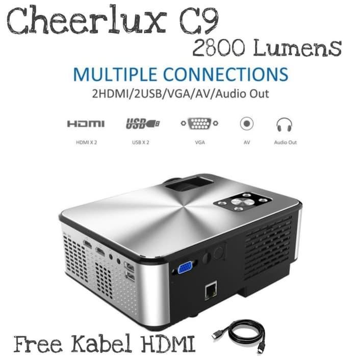 

Irled | Cheerlux C9 Mini Led 2800 Lumens Projector Proyektor Tv Tuner 720P