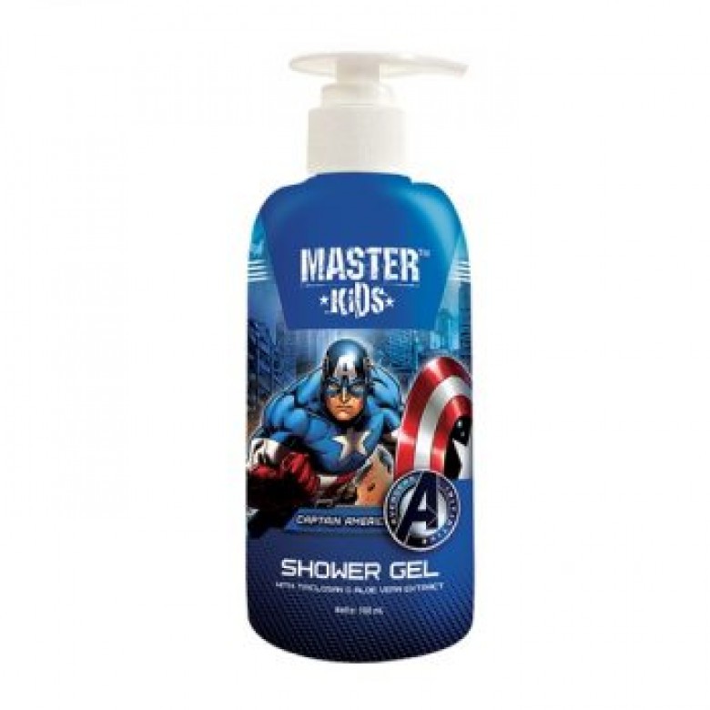 Shower Gel Master Kids Varian Captain America dan Iron Man 175ML