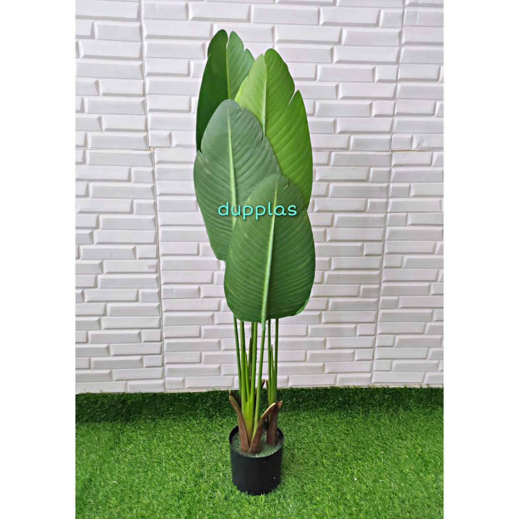  Pohon  Daun Pisang  Elegan Tanaman Artifisial Latex Hiasan 