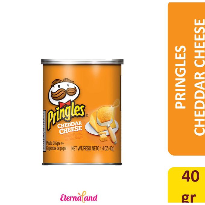 

Pringles Cheddar Cheese 39 Gr (1.4 Oz) - Snack Rasa Keju Cheddar