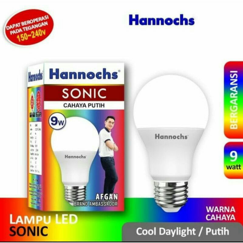 Lampu Led Hannochs 3w/3 Watt 5w/5 Watt 7w/7 Watt 9w/9 Watt 12w/12 Watt 15w/15 Watt SONIC / Bolam