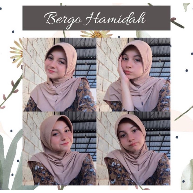 Bergo Hamidah - HIJAB BERGO SPORT/OLAHRAGA/SEKOLAH JERSY (PANJANG MENUTUPI DADA) || MURAH & PREMIUM