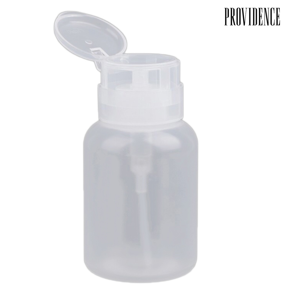 Providence 200ml Alcohol Nail Polish Remover Liquid Press Bottle Dispenser Empty Container