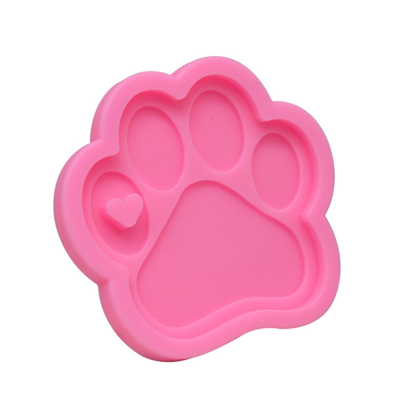 SIY  Crystal Epoxy Resin Mold Bear Paw Keychain Casting Silicone Mould DIY Crafts Jewelry Pendant Making Tools