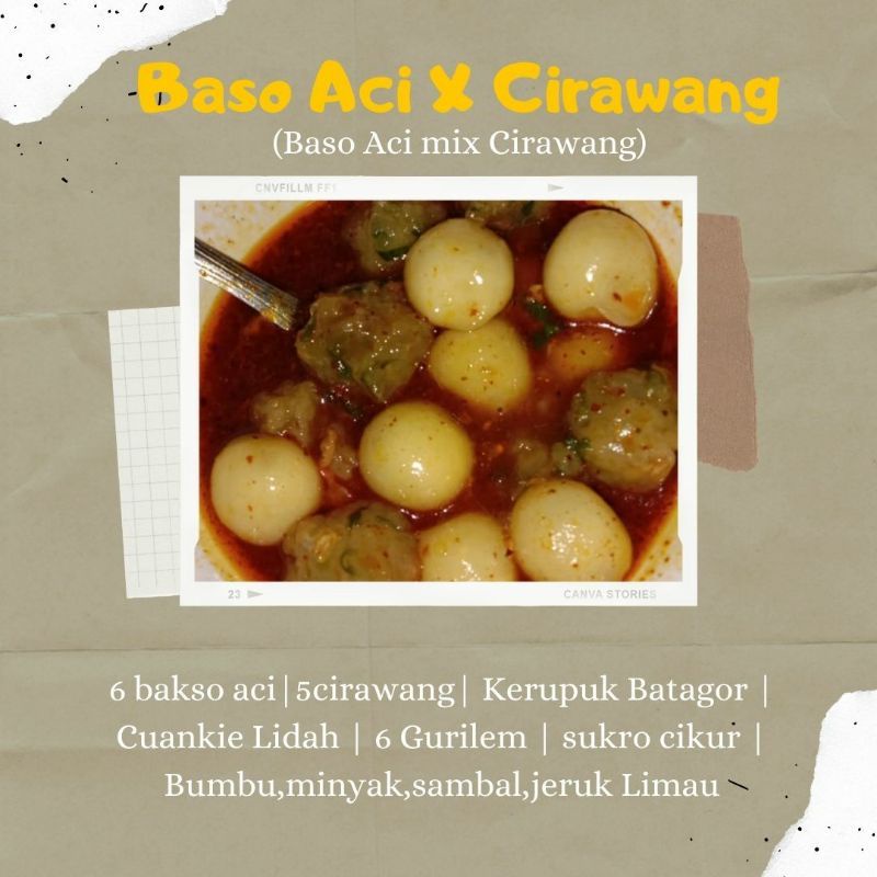 

baso aci x cirawang