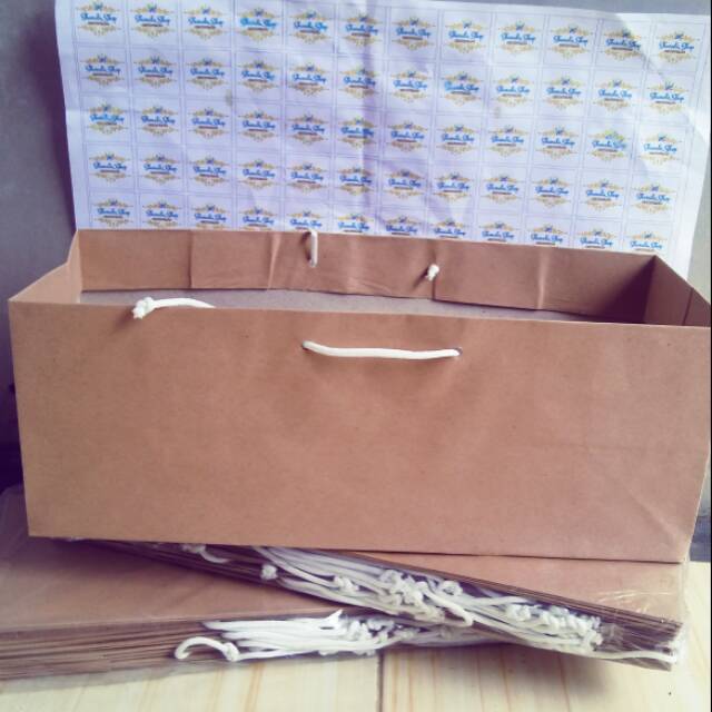 

Paperbag brownies L1/paper bag/ tas kertas/goodybag/paperbag/tas kue/kemasan