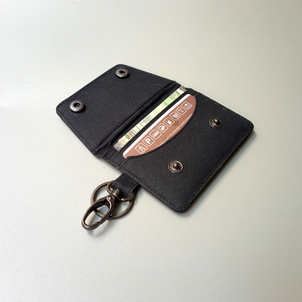 Dompet Stnk Mobil Gantungan Kunci Motor Slot ETOLL black - WSGK098