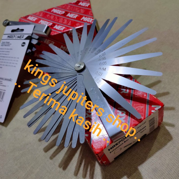 32 BLADES SETEL STEL KLEP MAXPOWER FULLER PULER FEELER THICKNESS GAUGE