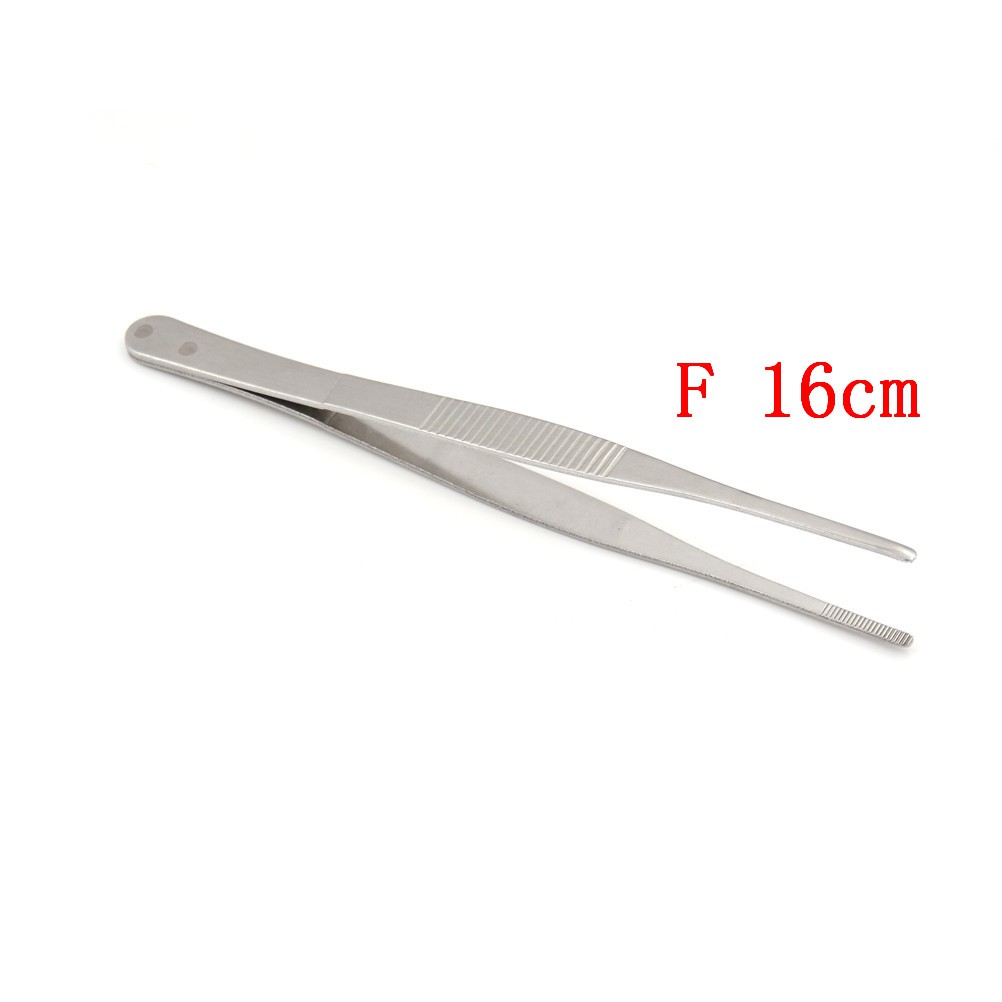 Pinset Lurus Bahan Stainless Steel Warna Silver Ukuran 12-25cm