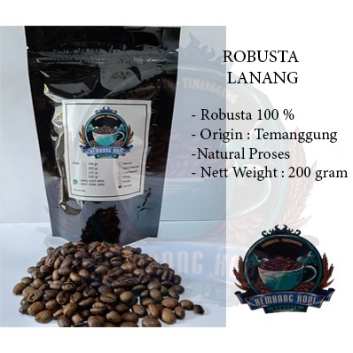 

Kembang Kopi - Robusta Lanang (Biji Tunggal) 200 gram
