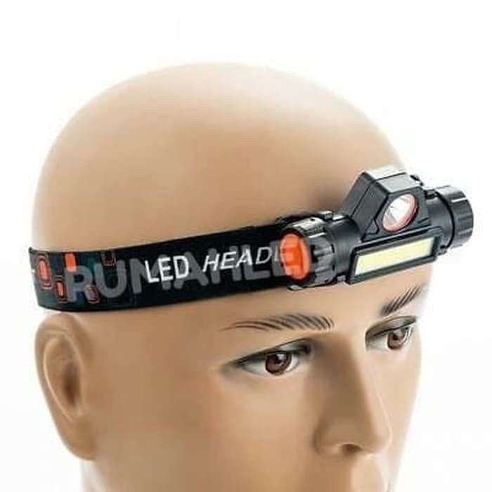 SENTER KEPALA 1922 High Power Headlamp LED Recharge Senter LED