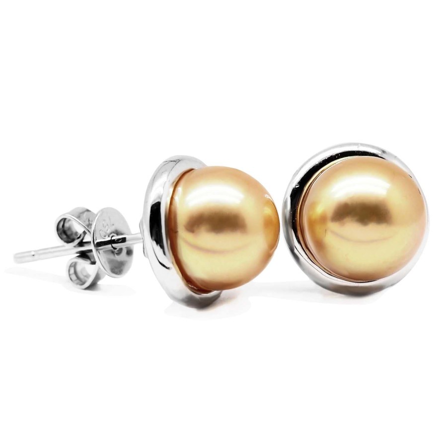 Gold Pearl Earring 18K - Anting Emas Mutiara