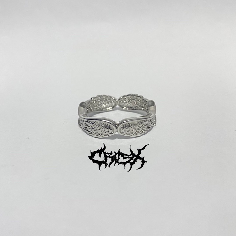 ANGEL WINGS RING / CINCIN SAYAP MALAIKAT / COUPLE RING CINCIN COUPLE KOREAN STYLE RING CINCIN STYLE KOREA CINCIN AESTHETIC RING CINCIN TITANIUM CINCIN STAINLESS STEEL CINCIN PRIA CINCIN WANITA HIP HOP PUNK RETRO VINTAGE METAL RING