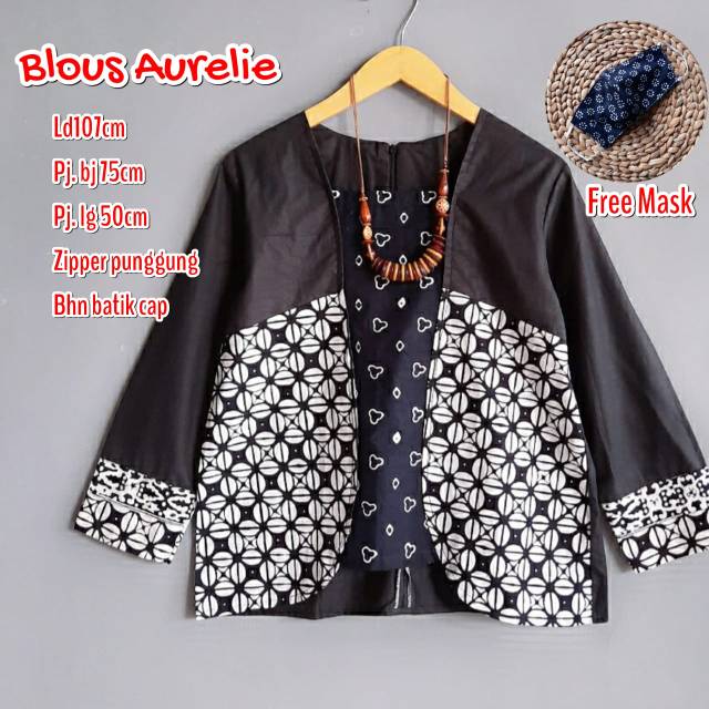 Blous auerellie batik modern