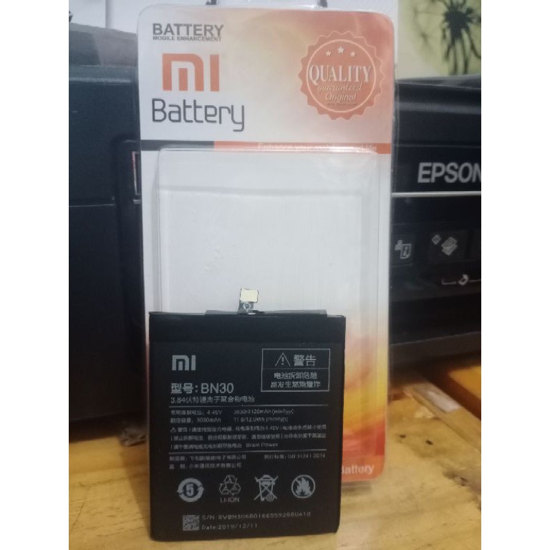 Baterai Hp Xiaomi Redmi 4a Bn 30 Original Battery Batrai Batre Bn30 Xiao Mi 4 A Xiaumi Ori 0074