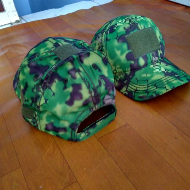 TOPI VELCRO CAMO PERBAKIN KRYPTEK