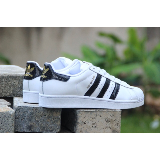 Sepatu Casual Original Adidas Superstar White Black