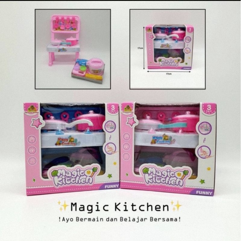 Mainan Kitchen Set Mini Ada Led &amp; bunyi