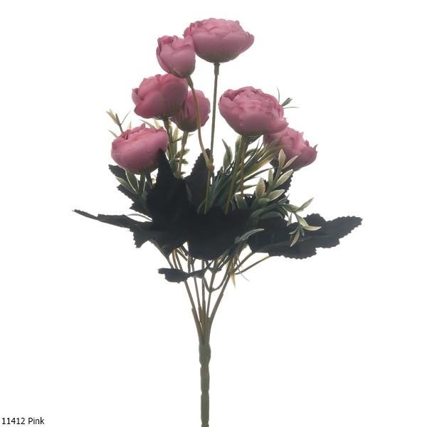 Bunga Plastik Ranunculus  1141-Pink