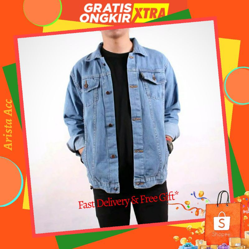 Jaket Jeans Pria Jaket levis jeans pria