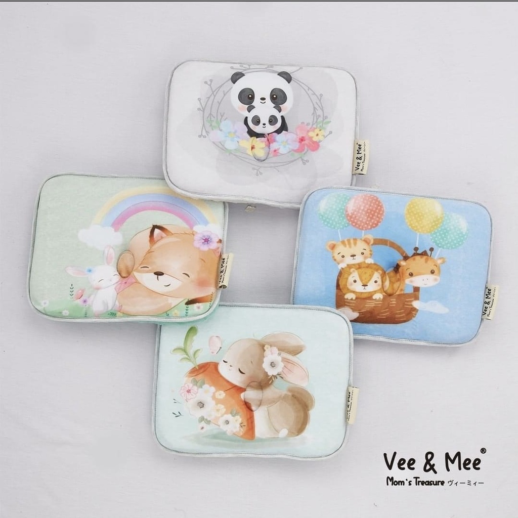 Vee &amp; Mee Bantal Peang Foaming Kotak Karakter Animal / Panda / Rabbit / Racoon - VMB 6010 - 40