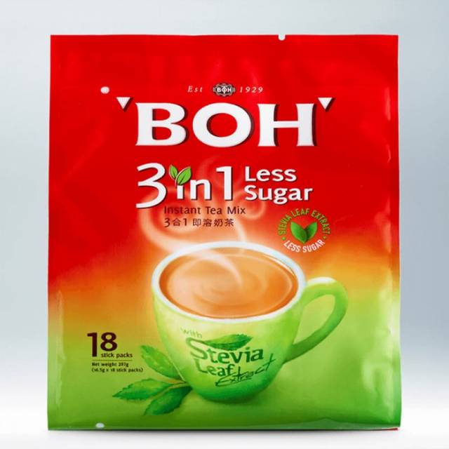 

Boh teh tarik Malaysia isi 18 less sugar with stevia