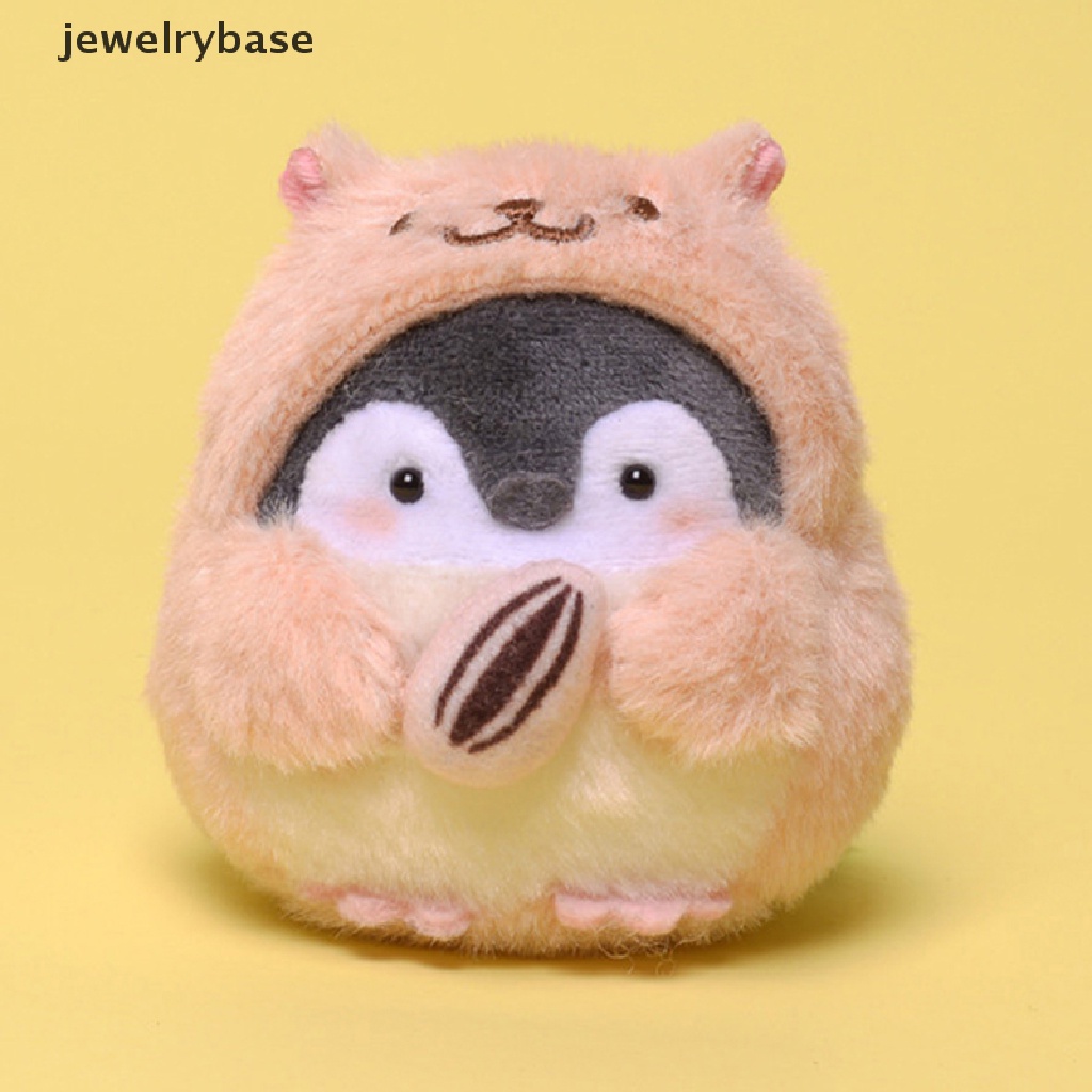 (jewelrybase) Gantungan Kunci Boneka Plush Bentuk Penguin / Hamster Untuk Aksesoris Tas