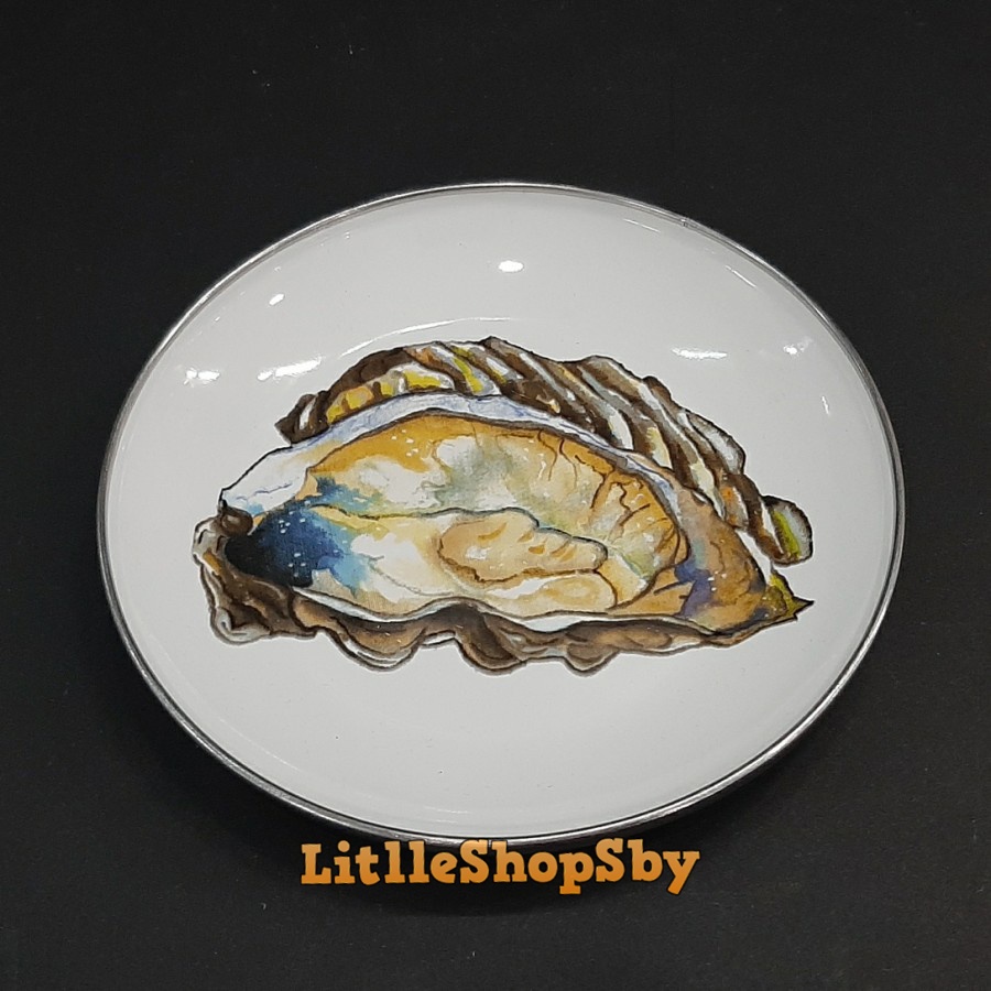 Piring Lepek Enamel 15cm Kerang Shell