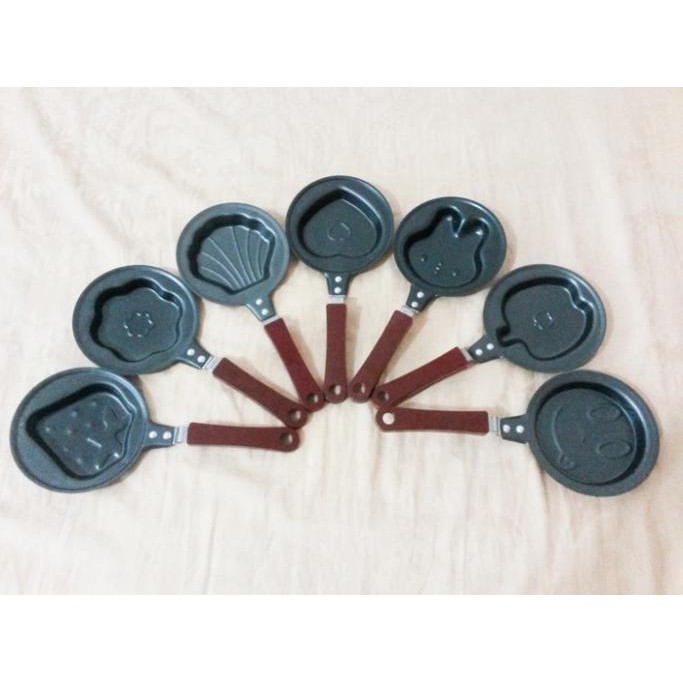 WAJAN MINI / TEFLON MINI ANTI LENGKET / WAJAN GORENG TELUR BENTUK PERALATAN MEMASAK