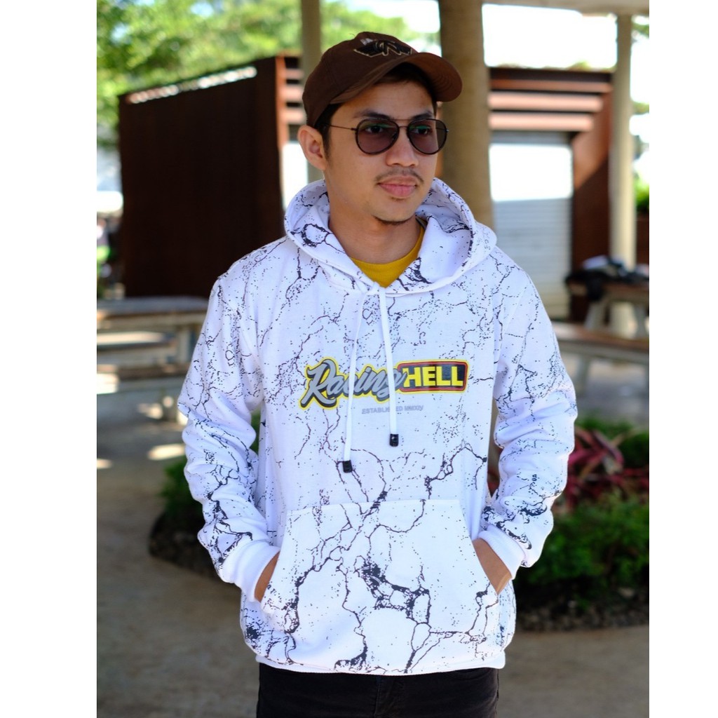 Jaket sweater Hoodie Racing hell pria wanita - jaket racing hell fleece FULL PRINT