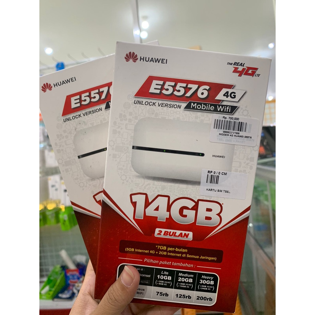 Mifi Modem Wifi Huawei E5576 4G LTE UNLOCK All Operator - E5576 Hitam