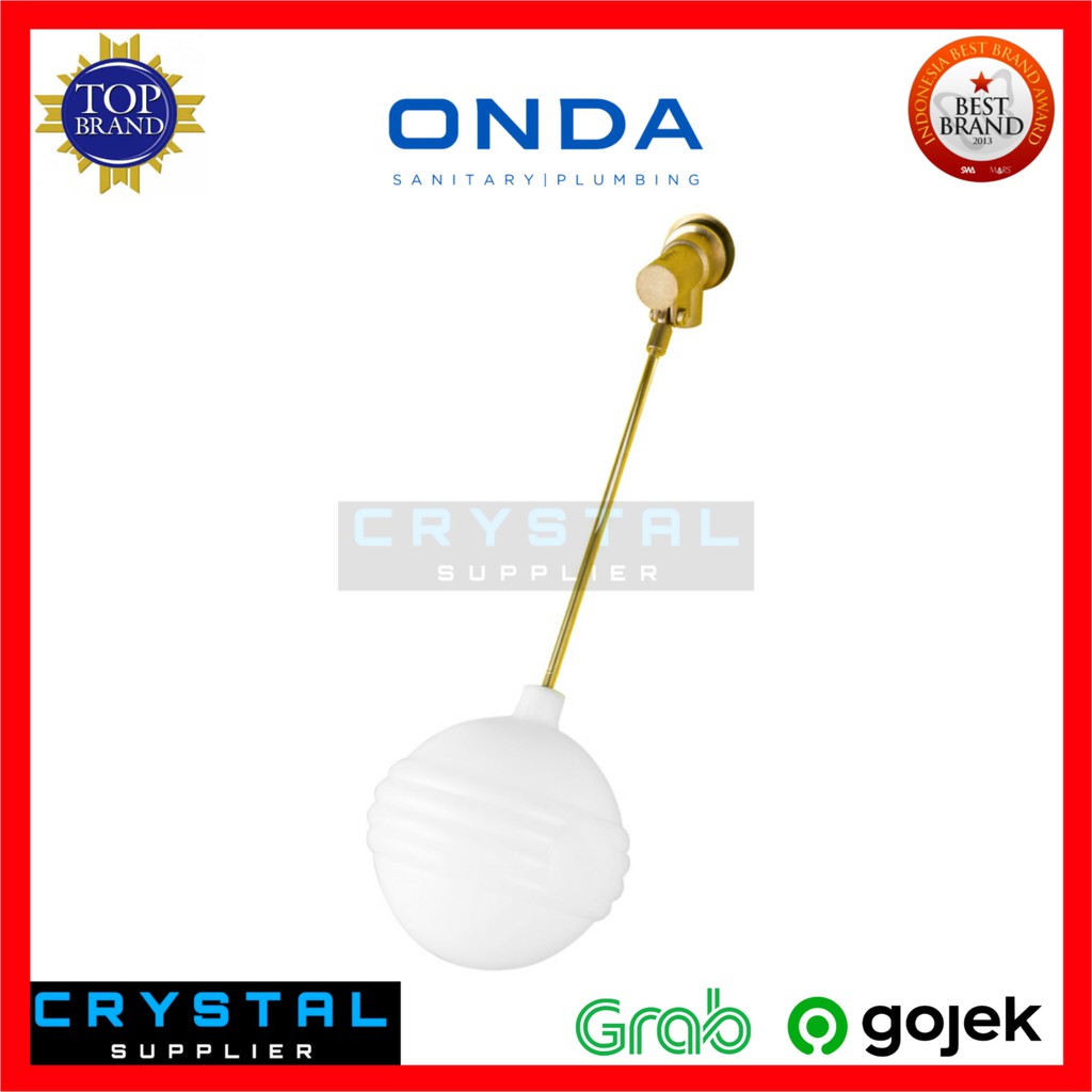 PELAMPUNG PLASTIK ONDA 1" inch Bola Balon Kran Floater Toren Air Bak Tandon