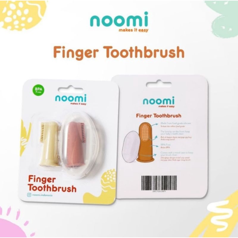 Noomi silicone finger toothbrush sikat gigi lidah bayi silikon