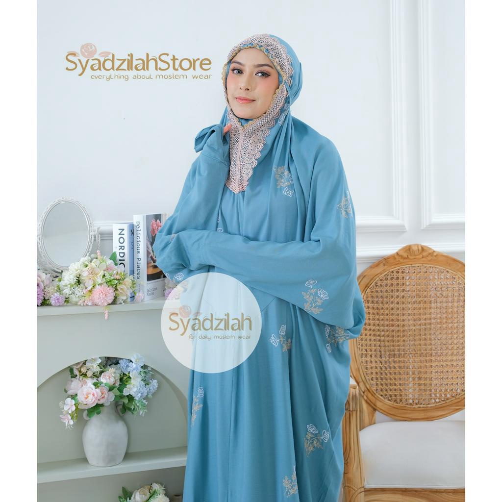 SYADZILAH - Mukena Terusan Dewasa Bordir Kirana Katun Rayon