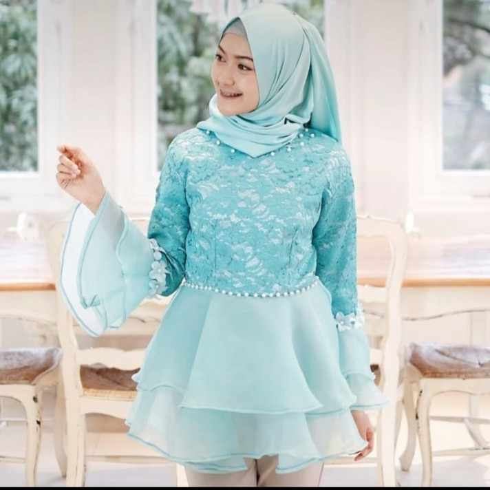 KEBAYA WISUDA  KONDANGAN PEPLUM ORGANZA PREMIUM Shopee 