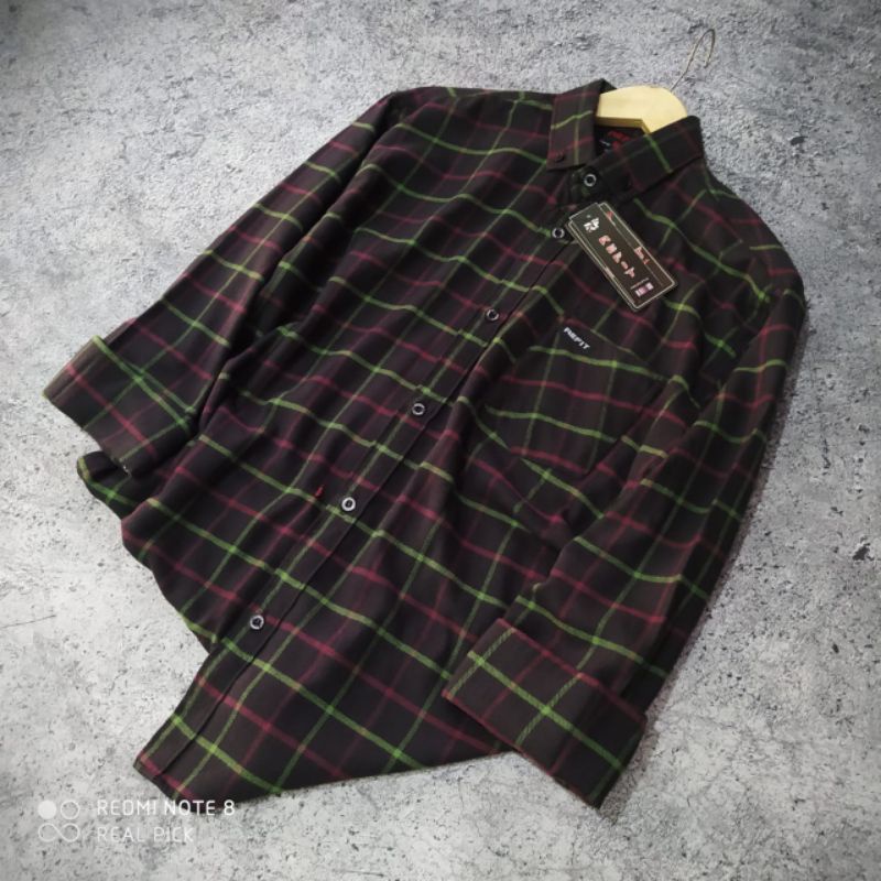 KEMEJA FLANEL WANITA KEMEJA DISTRO LENGAN PANJANG-F11