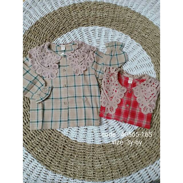 Atasan Square Nude Anak Perempuan Impor