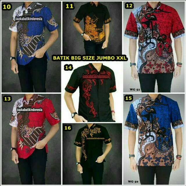 Jual Baju Batik Pria Baju Batik Modern Kemeja Batik Pekalongan Hem Batik Jumbo Xxl Batik Big Size