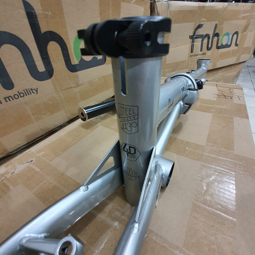 Frame fork FNHON Gust Silver V brake Handle Post HP vbrake Sepeda Chromolly