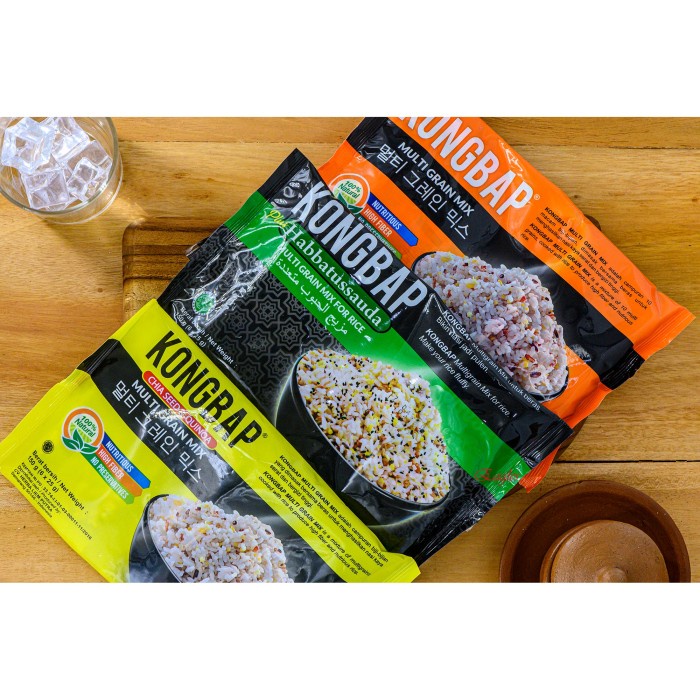 

vd201gf Kongbap Multi Grain Mix/ Serat Biji-Bijian Isi 6 Sch @25Gr - Hitam Habbatuss Dscscv