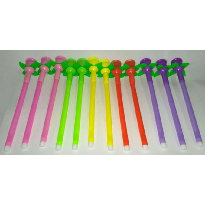 

Termurah Ballpoint Gel Kepala Karakter Flower 0,38 Mm - Black (Pack 12 Pcs) Offic
